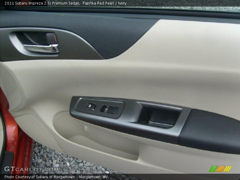 Paprika Red Pearl / Ivory 2011 Subaru Impreza 2.5i Premium Sedan
