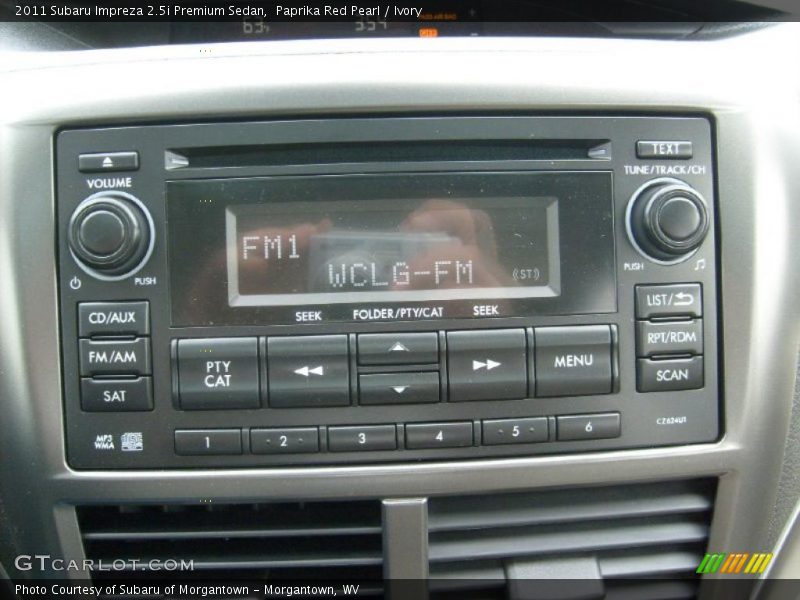 Paprika Red Pearl / Ivory 2011 Subaru Impreza 2.5i Premium Sedan