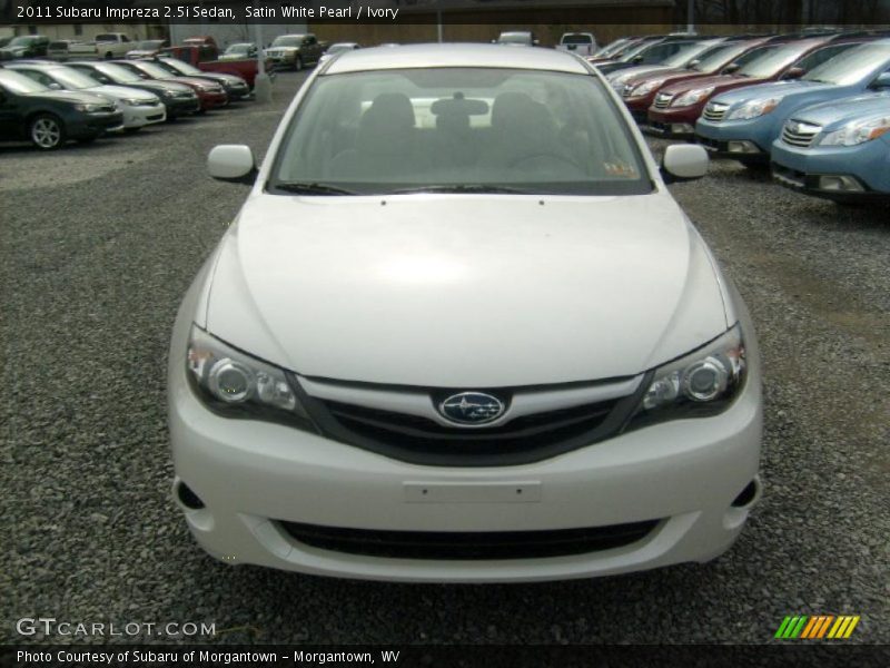 Satin White Pearl / Ivory 2011 Subaru Impreza 2.5i Sedan