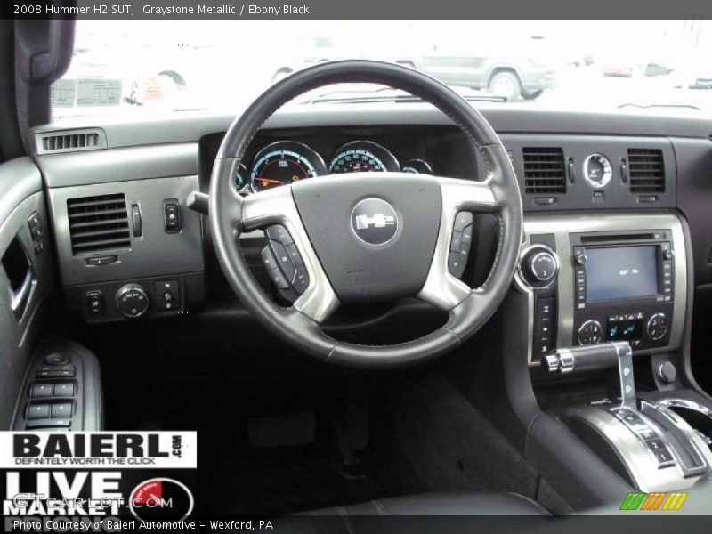 Graystone Metallic / Ebony Black 2008 Hummer H2 SUT