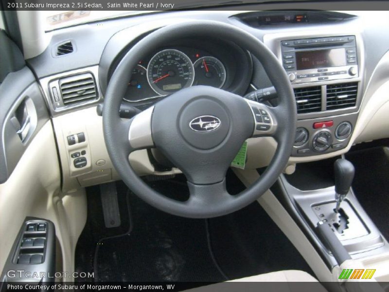 Satin White Pearl / Ivory 2011 Subaru Impreza 2.5i Sedan