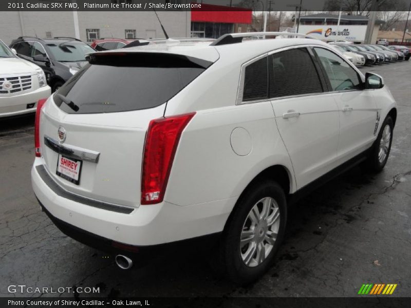 Platinum Ice Tricoat / Shale/Brownstone 2011 Cadillac SRX FWD