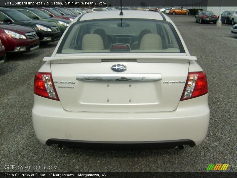 Satin White Pearl / Ivory 2011 Subaru Impreza 2.5i Sedan