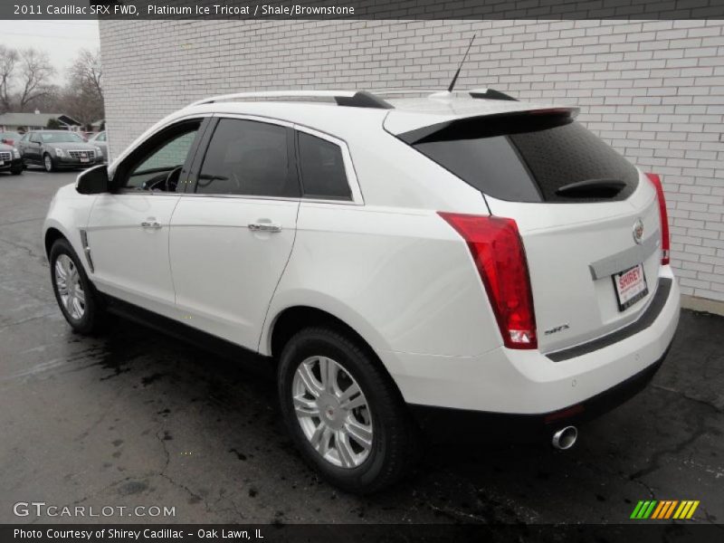 Platinum Ice Tricoat / Shale/Brownstone 2011 Cadillac SRX FWD
