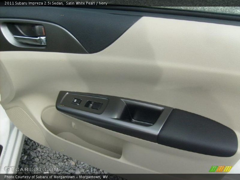 Satin White Pearl / Ivory 2011 Subaru Impreza 2.5i Sedan