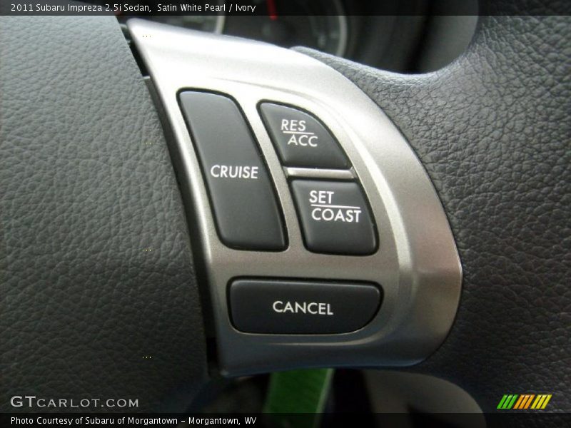 Satin White Pearl / Ivory 2011 Subaru Impreza 2.5i Sedan