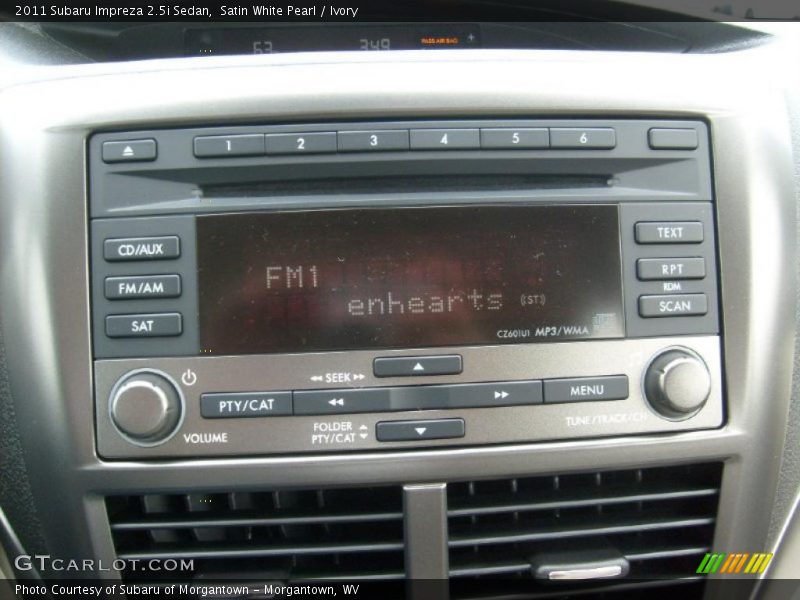 Satin White Pearl / Ivory 2011 Subaru Impreza 2.5i Sedan
