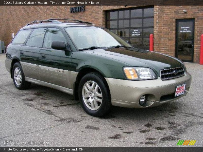 Timberline Green Metallic / Beige 2001 Subaru Outback Wagon