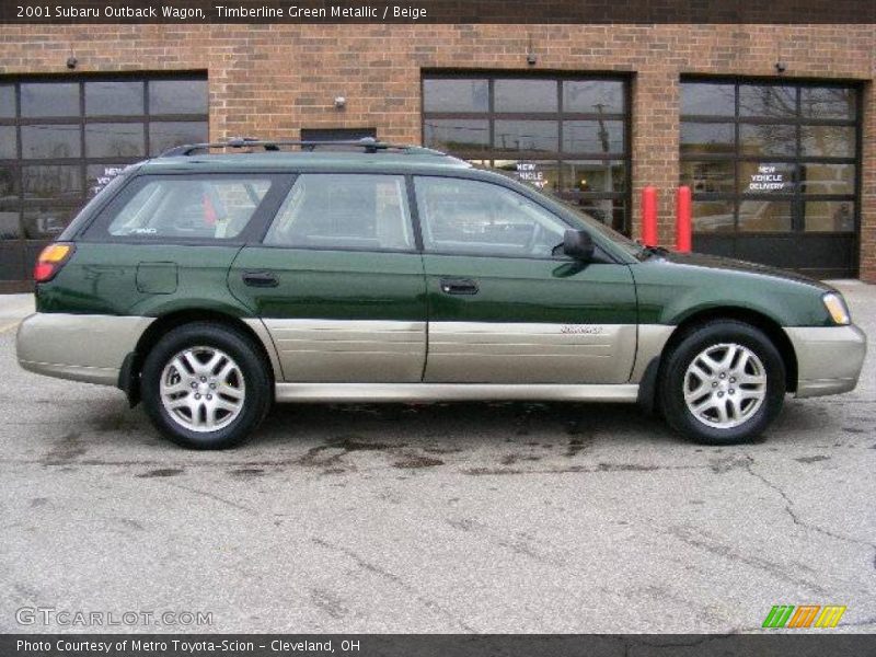 Timberline Green Metallic / Beige 2001 Subaru Outback Wagon
