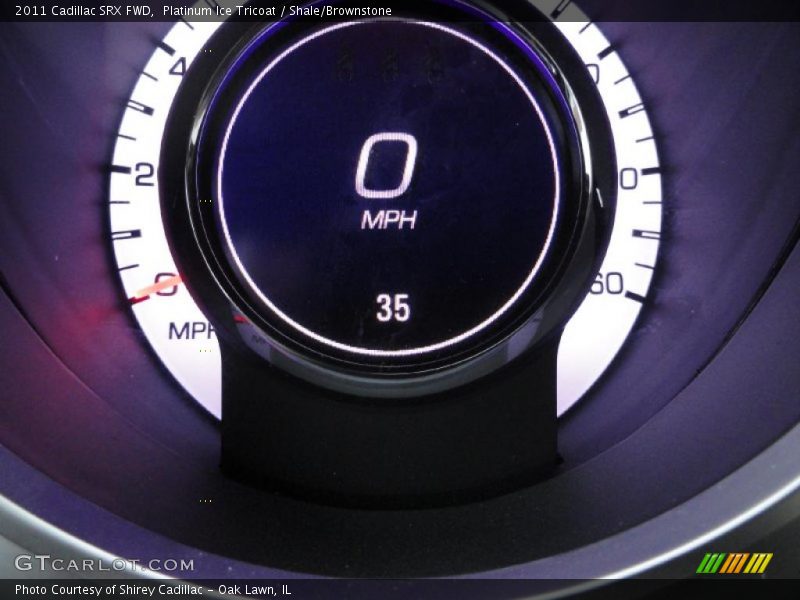 Platinum Ice Tricoat / Shale/Brownstone 2011 Cadillac SRX FWD