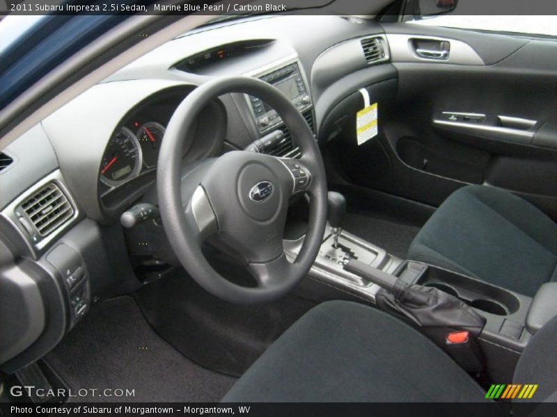  2011 Impreza 2.5i Sedan Carbon Black Interior