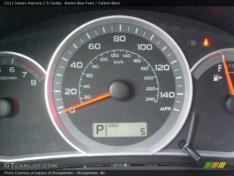 Marine Blue Pearl / Carbon Black 2011 Subaru Impreza 2.5i Sedan
