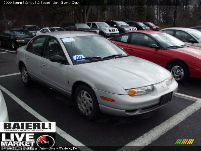 Light Silver / Gray 2000 Saturn S Series SL2 Sedan
