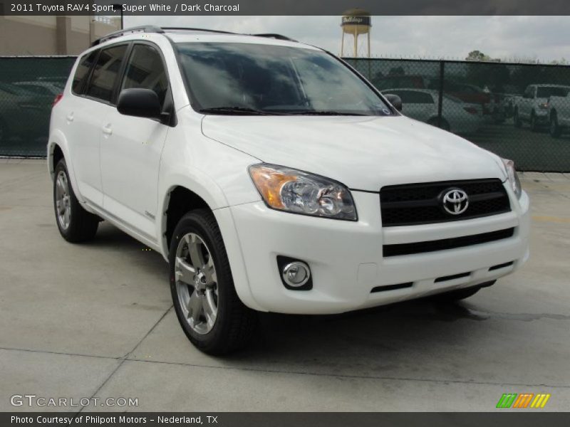Super White / Dark Charcoal 2011 Toyota RAV4 Sport