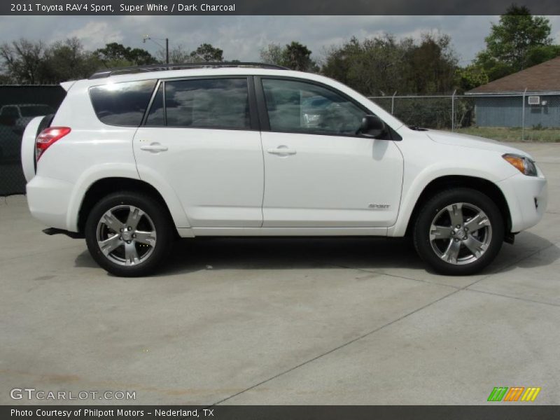 Super White / Dark Charcoal 2011 Toyota RAV4 Sport
