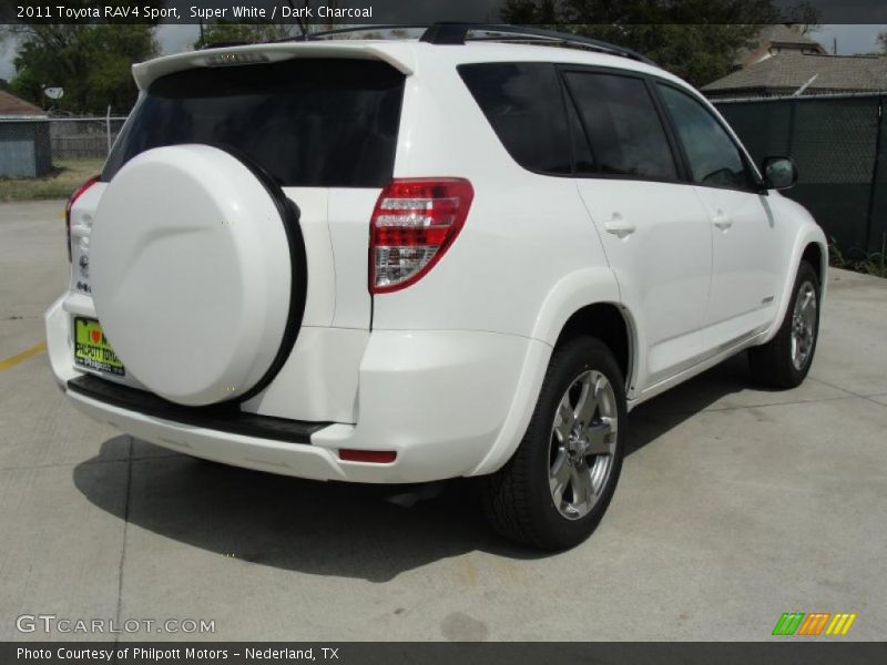 Super White / Dark Charcoal 2011 Toyota RAV4 Sport