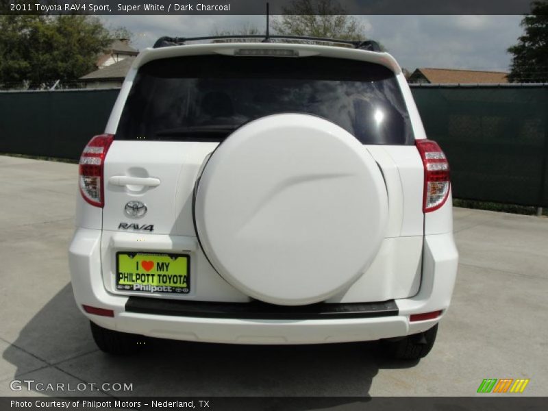 Super White / Dark Charcoal 2011 Toyota RAV4 Sport