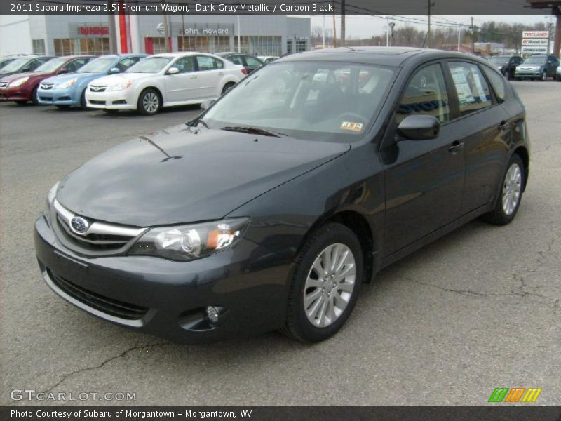 Dark Gray Metallic / Carbon Black 2011 Subaru Impreza 2.5i Premium Wagon