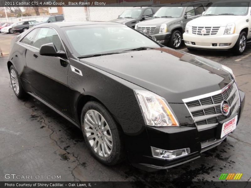 Black Raven / Ebony 2011 Cadillac CTS 4 AWD Coupe