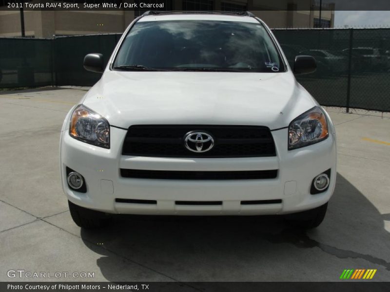 Super White / Dark Charcoal 2011 Toyota RAV4 Sport