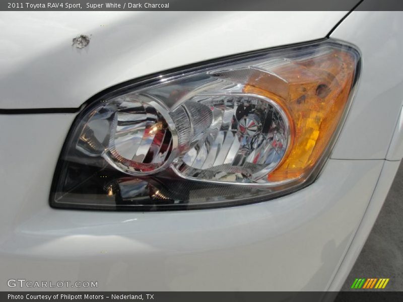 Super White / Dark Charcoal 2011 Toyota RAV4 Sport