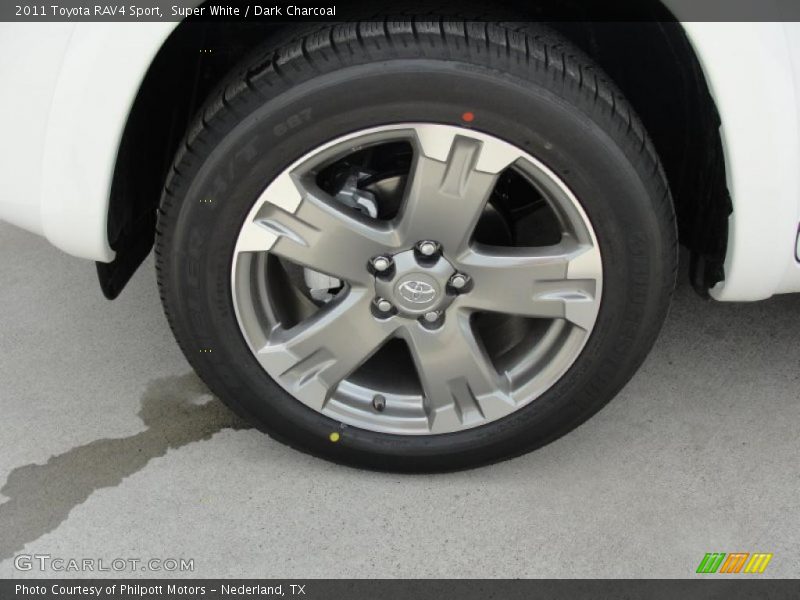 Super White / Dark Charcoal 2011 Toyota RAV4 Sport