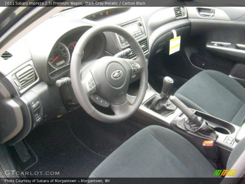  2011 Impreza 2.5i Premium Wagon Carbon Black Interior