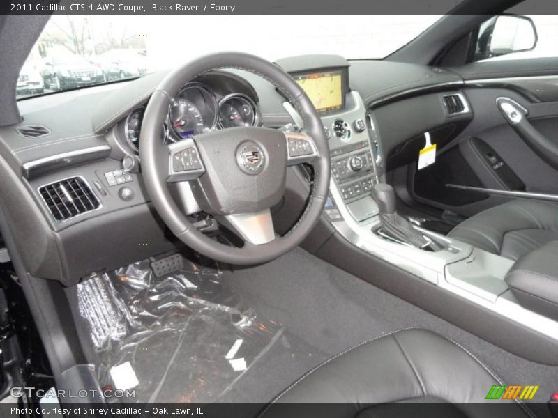 Ebony Interior - 2011 CTS 4 AWD Coupe 