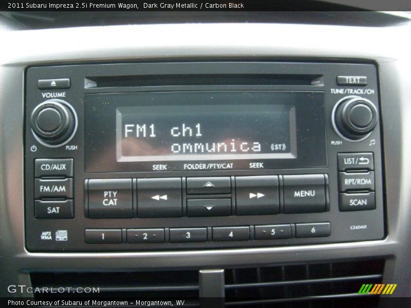 Dark Gray Metallic / Carbon Black 2011 Subaru Impreza 2.5i Premium Wagon