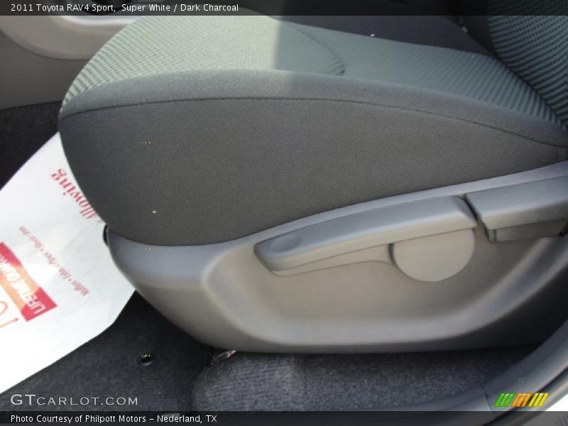 Super White / Dark Charcoal 2011 Toyota RAV4 Sport