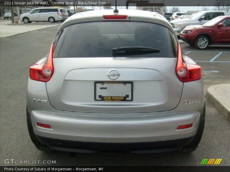Chrome Silver / Black/Silver Trim 2011 Nissan Juke SV AWD