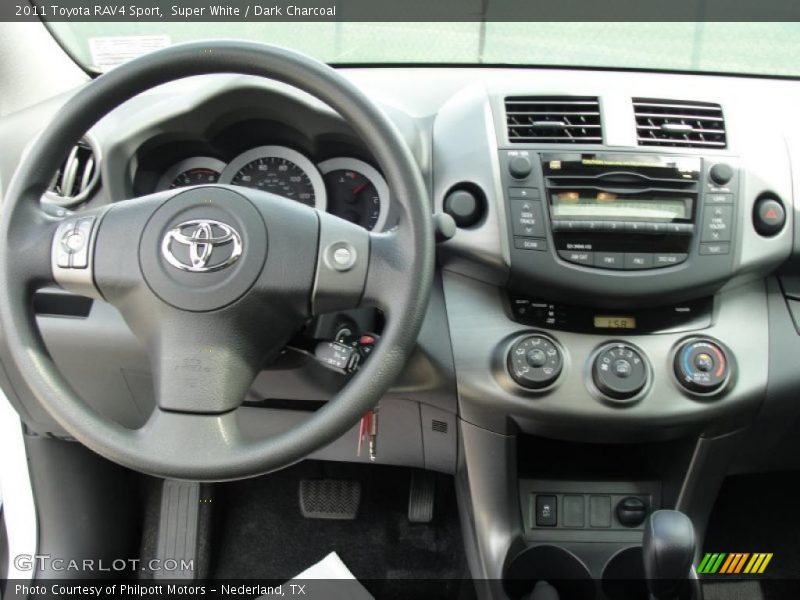 Super White / Dark Charcoal 2011 Toyota RAV4 Sport