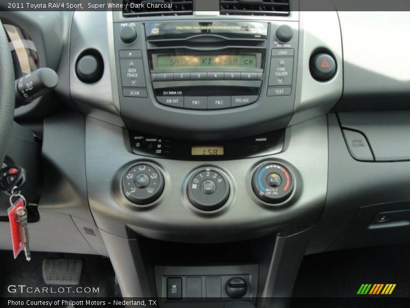 Super White / Dark Charcoal 2011 Toyota RAV4 Sport