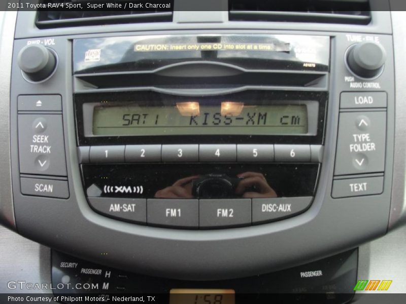 Super White / Dark Charcoal 2011 Toyota RAV4 Sport