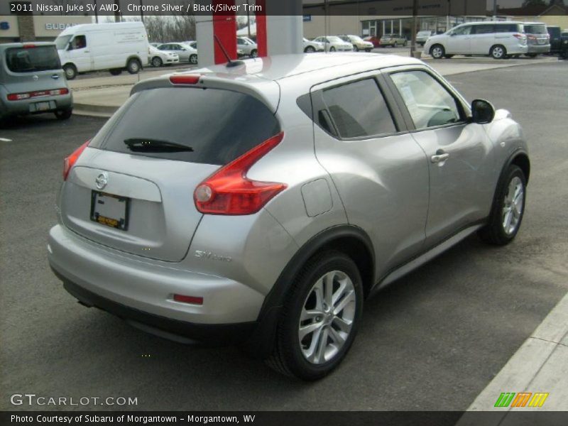 Chrome Silver / Black/Silver Trim 2011 Nissan Juke SV AWD