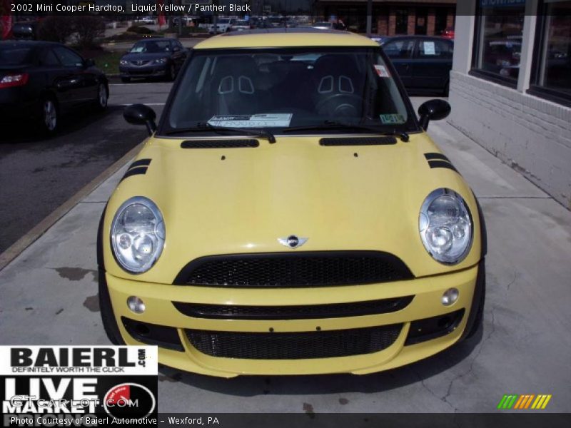 Liquid Yellow / Panther Black 2002 Mini Cooper Hardtop