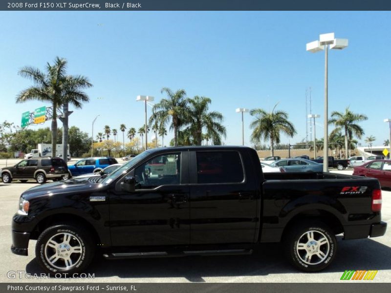 Black / Black 2008 Ford F150 XLT SuperCrew