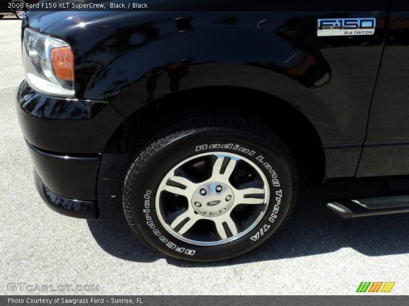 Black / Black 2008 Ford F150 XLT SuperCrew