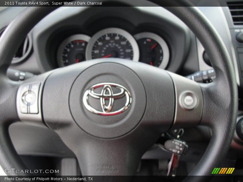 Super White / Dark Charcoal 2011 Toyota RAV4 Sport