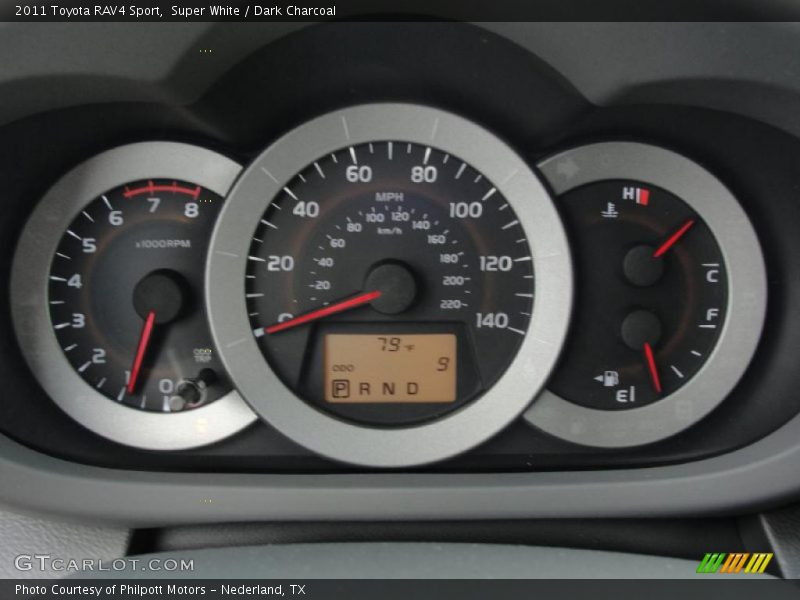 Super White / Dark Charcoal 2011 Toyota RAV4 Sport