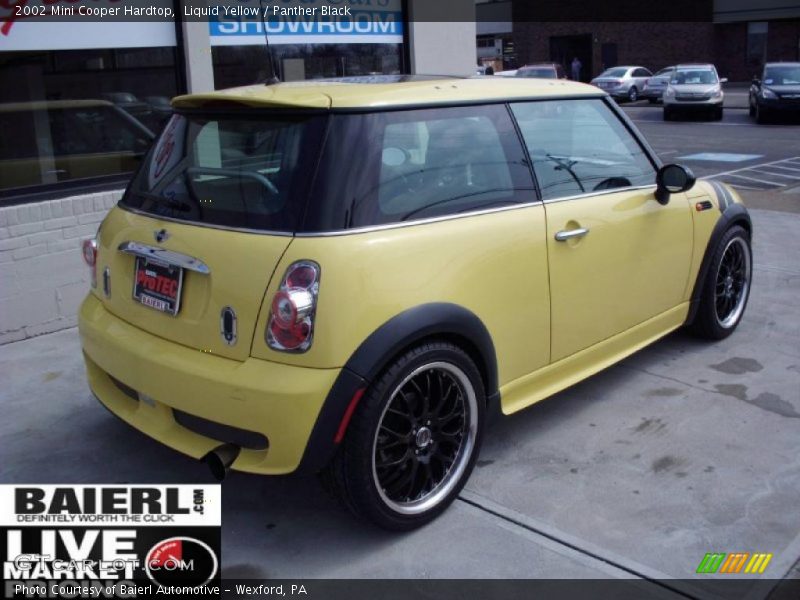 Liquid Yellow / Panther Black 2002 Mini Cooper Hardtop
