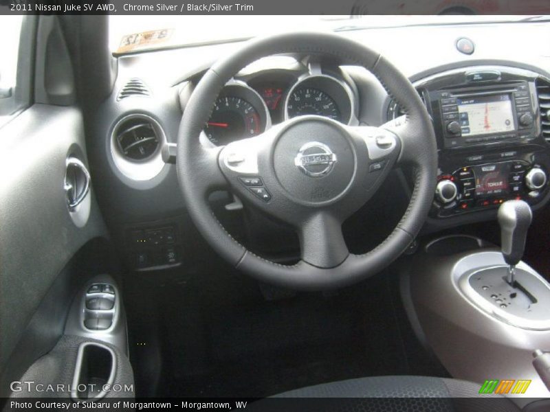 Chrome Silver / Black/Silver Trim 2011 Nissan Juke SV AWD