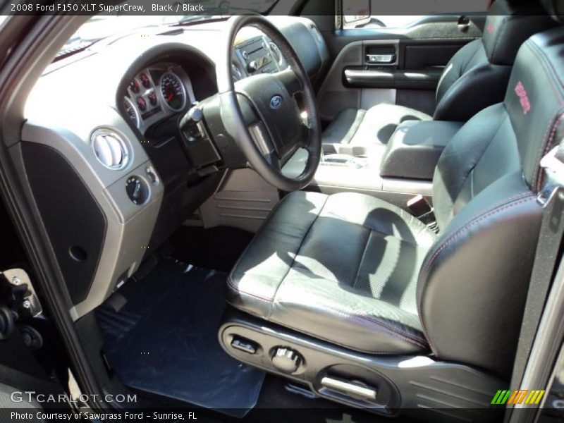  2008 F150 XLT SuperCrew Black Interior