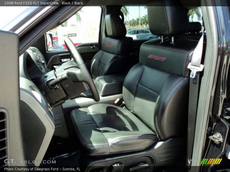  2008 F150 XLT SuperCrew Black Interior