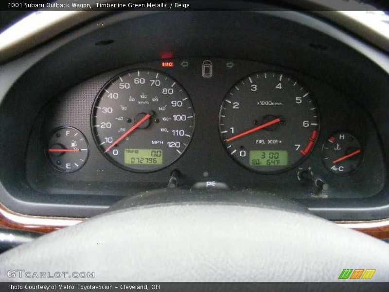 Timberline Green Metallic / Beige 2001 Subaru Outback Wagon