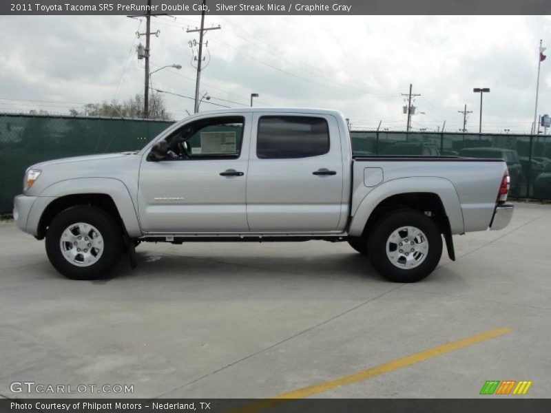 Silver Streak Mica / Graphite Gray 2011 Toyota Tacoma SR5 PreRunner Double Cab