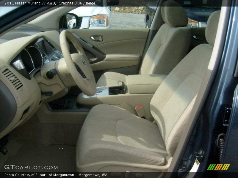 Graphite Blue / Beige 2011 Nissan Murano SV AWD