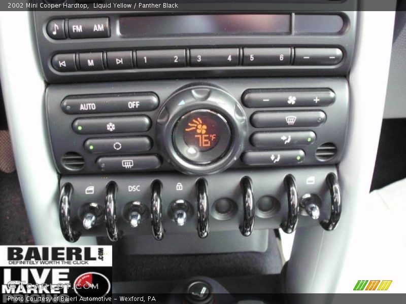 Liquid Yellow / Panther Black 2002 Mini Cooper Hardtop