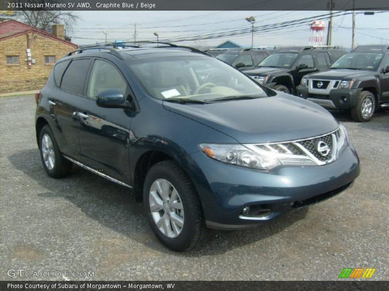 Graphite Blue / Beige 2011 Nissan Murano SV AWD
