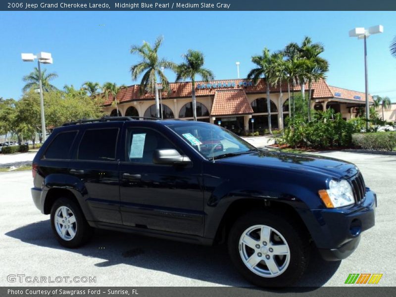 Midnight Blue Pearl / Medium Slate Gray 2006 Jeep Grand Cherokee Laredo